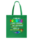 I Am A Nurse Tote Bag - Guys Tee - Basketweave Tote Bag