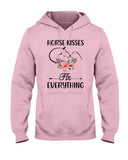 Horse Kisses Fix Everything - Hoodie - Ladies Tee