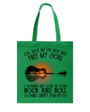 Free My Sould In Your Rock And Roll Limited Classic T-Shirt - Guys V-Neck - Basketweave Tote Bag