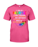 I Am A Nurse Tote Bag - Guys Tee - Basketweave Tote Bag