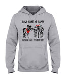 Cows Make Me Happy Tote Bag - Hoodie - Guys V-Neck