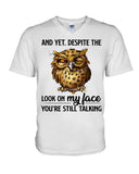 Owl- Look On My Face Limited Classic T-Shirt - Guys V-Neck - Mug