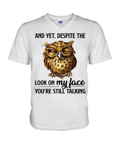 Owl- Look On My Face Limited Classic T-Shirt - Guys V-Neck - Mug