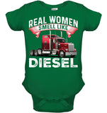 Real Woman Smell Like Diesel T-Shirt - Baby Onesie - Youth Tee