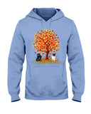 Pug Under Autumn Tree Tote Bag - Hoodie - Ladies Tee