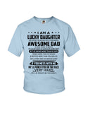 Lucky Daughter Of A March Awesome Dad Limited Classic T-Shirt - Ladies Flowy Tank - Youth Tee