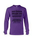 Lucky Daughter - Awesome Dad August T-Shirt - Unisex Long Sleeve - Basketweave Tote Bag