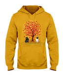 Pug Under Autumn Tree Tote Bag - Hoodie - Ladies Tee