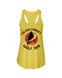 Never Forget Wolf 359 - Unisex Tank Top - Ladies Flowy Tank