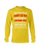 Grumpy Old Man Have A May Awesome Wife Limited Classic T-Shirt - Hoodie - Unisex Long Sleeve