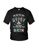 She Has Gypsy Soul And Biker Spirit  Limited Classic T-Shirt - Ladies Flowy Tank - Youth Tee