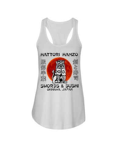 Hattori Hanzo Swords & Sushi T-Shirt - Ladies Flowy Tank - Youth Tee