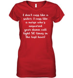 I Cuss Like A Nurse Limited Classic T-Shirt - Youth Tee - Ladies V-Neck