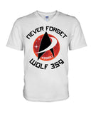 Never Forget Wolf 359 - Hoodie - Guys V-Neck