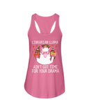 Librarian Llama Ain't Got Time For Your Grandma Tote Bag - Unisex Tank Top - Ladies Flowy Tank