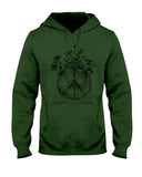 Hippie Peace Sign And Mushroom  Limited Classic T-Shirt - Ladies Tee - Hoodie