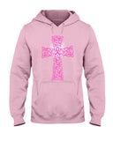 Breast Cancer Cross T-Shirt - Ladies Tee - Hoodie