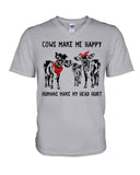 Cows Make Me Happy Tote Bag - Hoodie - Guys V-Neck