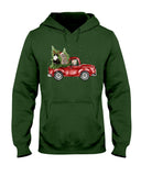 Christmas Cat And Red Car T-Shirt - Ladies Tee - Hoodie