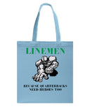 Football - Linemen Limited Classic T-Shirt - Guys V-Neck - Basketweave Tote Bag