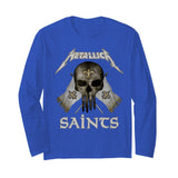 New Orleans Saints - Metallica T-Shirt - Hoodie - Unisex Long Sleeve