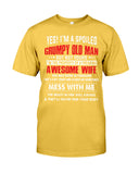 Boom - Grumpy Old Man Awesome Wife T-Shirt - Guys Tee - Sweatshirt