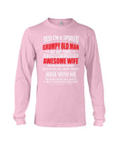 Grumpy Old Man Have A February Awesome Wife Limited Classic T-Shirt - Unisex Long Sleeve - Guys V-Neck