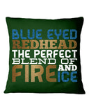 Blue Eye Hedhead The Perfect Blend Of Fire And Ice Limited Classic T- Shirt - Outdoor/Indoor Pillow