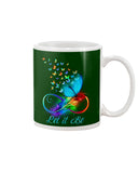 Let It Be Coloful Butterfly Limited Classic T-Shirt - Guys V-Neck - Mug