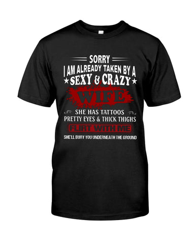 Sexy And Crazy Wife T-Shirt - Guys Tee - Unisex Long Sleeve