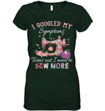 Symplans I Need To Sew More T-Shirt - Sweatshirt - Ladies V-Neck