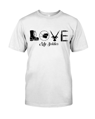 Veteran- Love My Soldier Limited Classic T-Shirt - Guys Tee - Unisex Long Sleeve