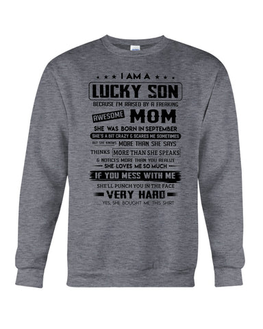 Lucky Son Of September Awesome Mom Limited Classic T-Shirt - Sweatshirt - Unisex Tank Top