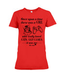 A Girl Who Really Loved Cats And Games - Youth Tee - Ladies Tee