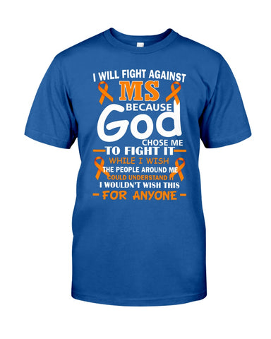 I Will Fight Against Ms Limited Classic T-Shirt - Guys Tee - Unisex Long Sleeve