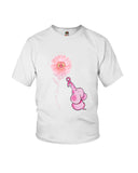 A Pink Elephant Beside Pink Flower  Limited Classic T-Shirt - Ladies Flowy Tank - Youth Tee