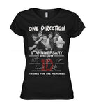 9Th Anniversary Of One Direction Limited Classic T- Shirt - Ladies V-Neck - Guys V-Neck