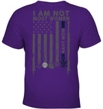 I Am Not Not Most Women Navy Mom T-Shirt - Ladies Tee - Youth Tee