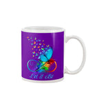 Let It Be Coloful Butterfly Limited Classic T-Shirt - Guys V-Neck - Mug