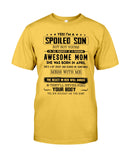 Spoiled Son Was Born In April T-Shirt - Guys Tee - Unisex Long Sleeve