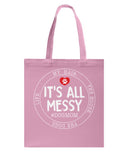 It's All My Messy Dog Mom Limited Classic T-Shirt - Guys V-Neck - Basketweave Tote Bag
