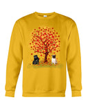 Pug Under Autumn Tree Tote Bag - Sweatshirt - Ladies Flowy Tank