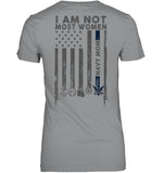 I Am Not Not Most Women Navy Mom T-Shirt - Ladies Tee - Youth Tee