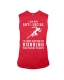 I Am Not Ani Social I'd Just Running Limited Classic T-Shirt - Guys Tee - Unisex Long Sleeve