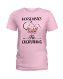 Horse Kisses Fix Everything - Hoodie - Ladies Tee