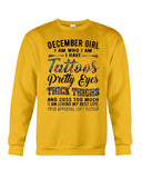 December Girl Have Tattos And Pretty Eyes Tote Bag - Sweatshirt - Ladies Flowy Tank