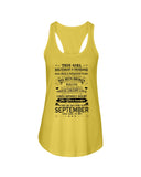 September Girl Hasa Fought Thousands Battles T-Shirt - Unisex Tank Top - Ladies Flowy Tank
