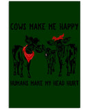 Cows Make Me Happy Tote Bag - Mug - Poster