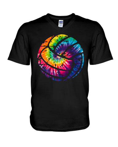 Tie Dye Volleyball T-Shirt - Guys V-Neck