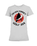 Never Forget Wolf 359 - Youth Tee - Ladies Tee